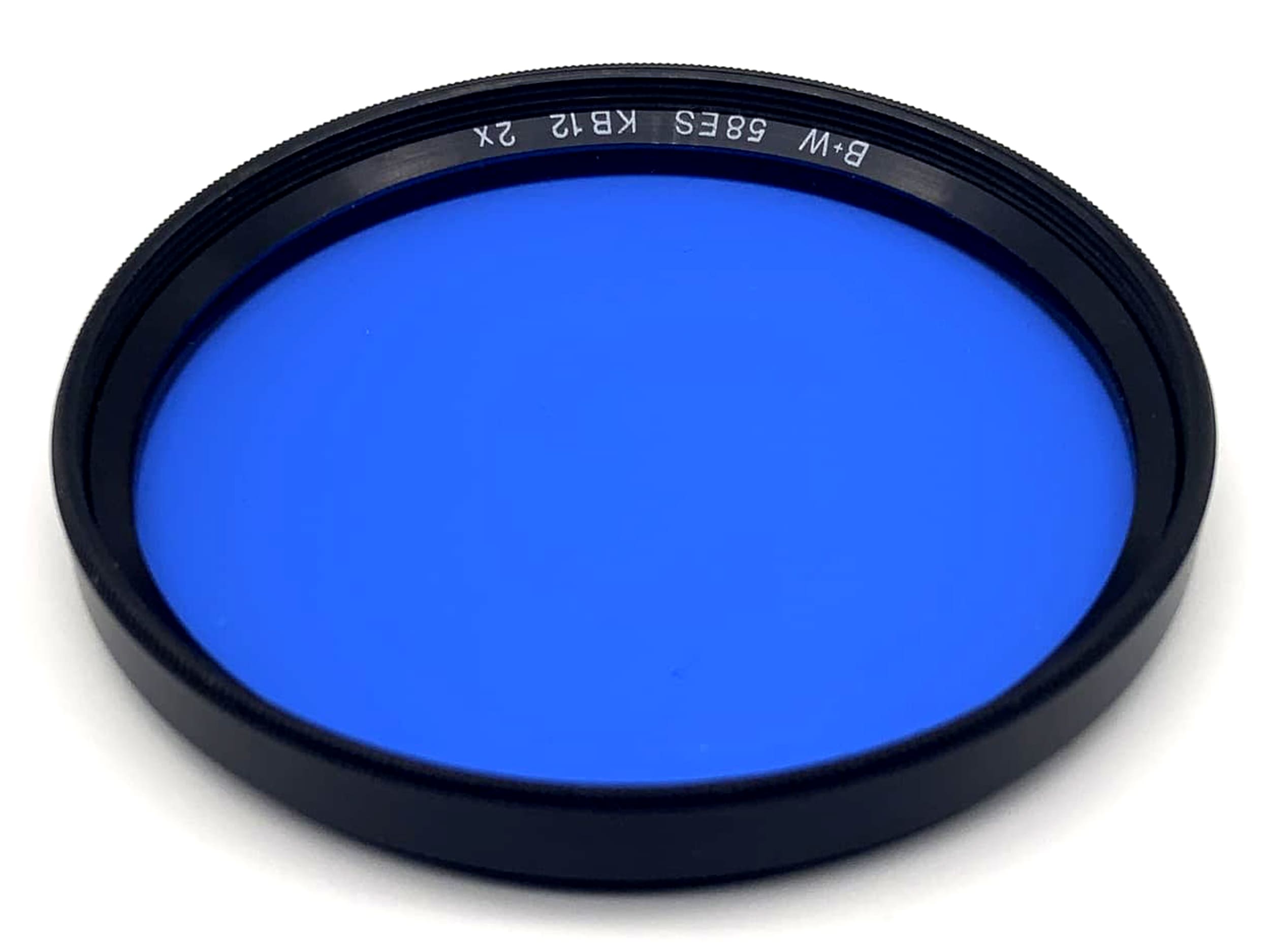 Filtre de couleur B+W 58 mm, filtre bleu 58ES KB12, filetage circulaire (x2)