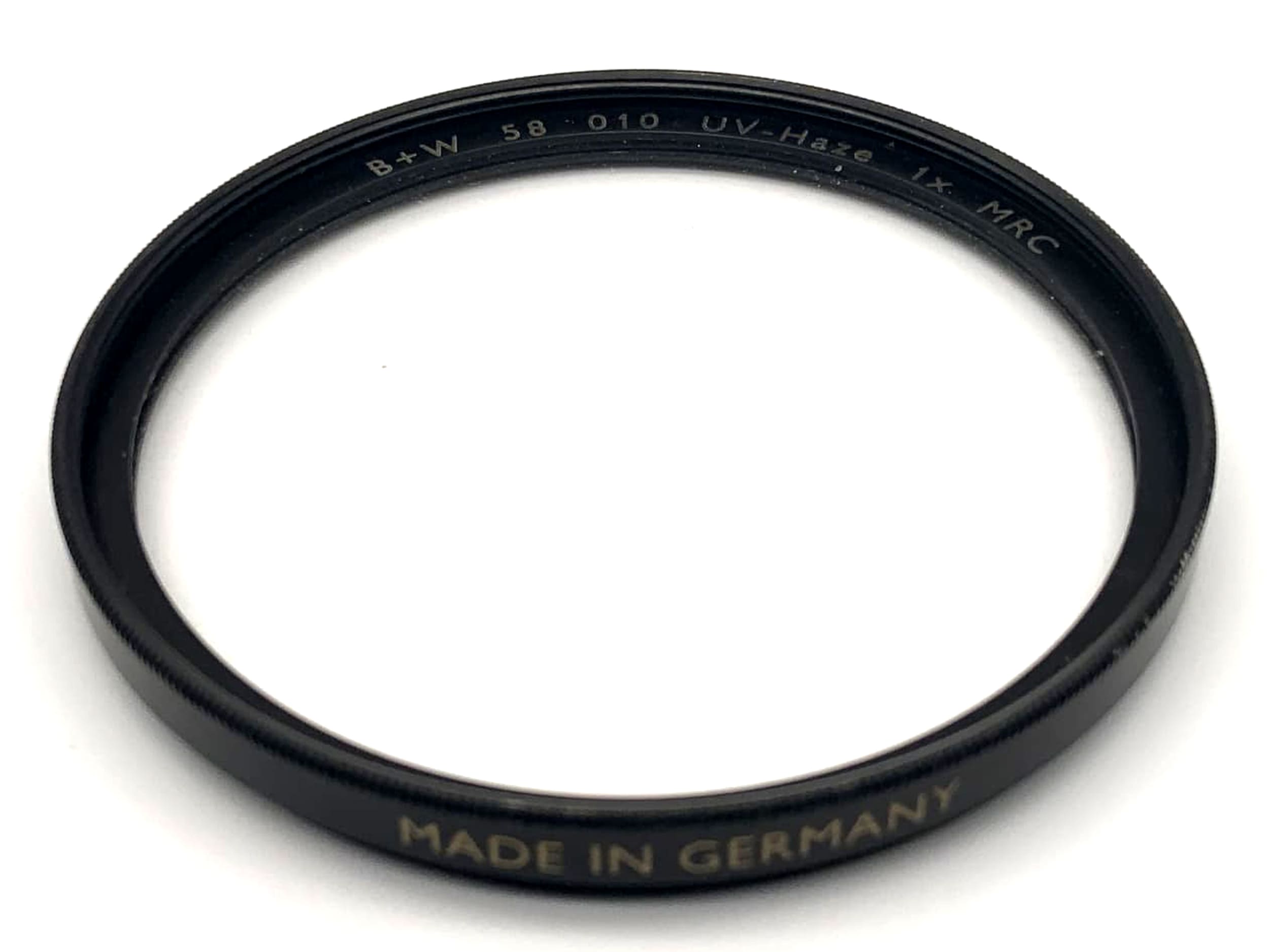 Filtre UV B+W 58 mm, filtre 010 UV-Haze, filetage pour filtre circulaire MRC.