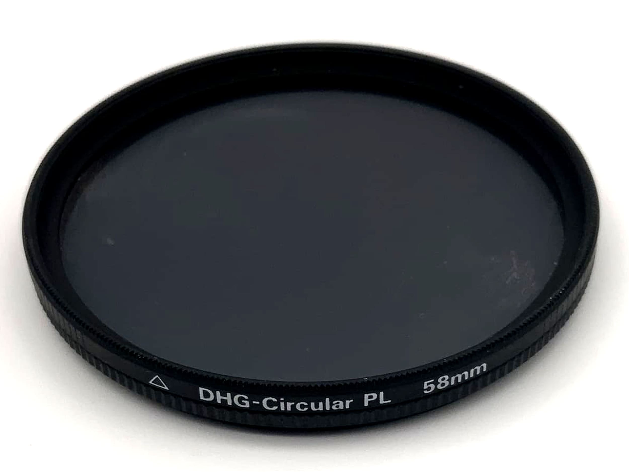 Filtre polarisant Dörr 58 mm, filtre circulaire DHG-PL, filetage pour filtre circulaire