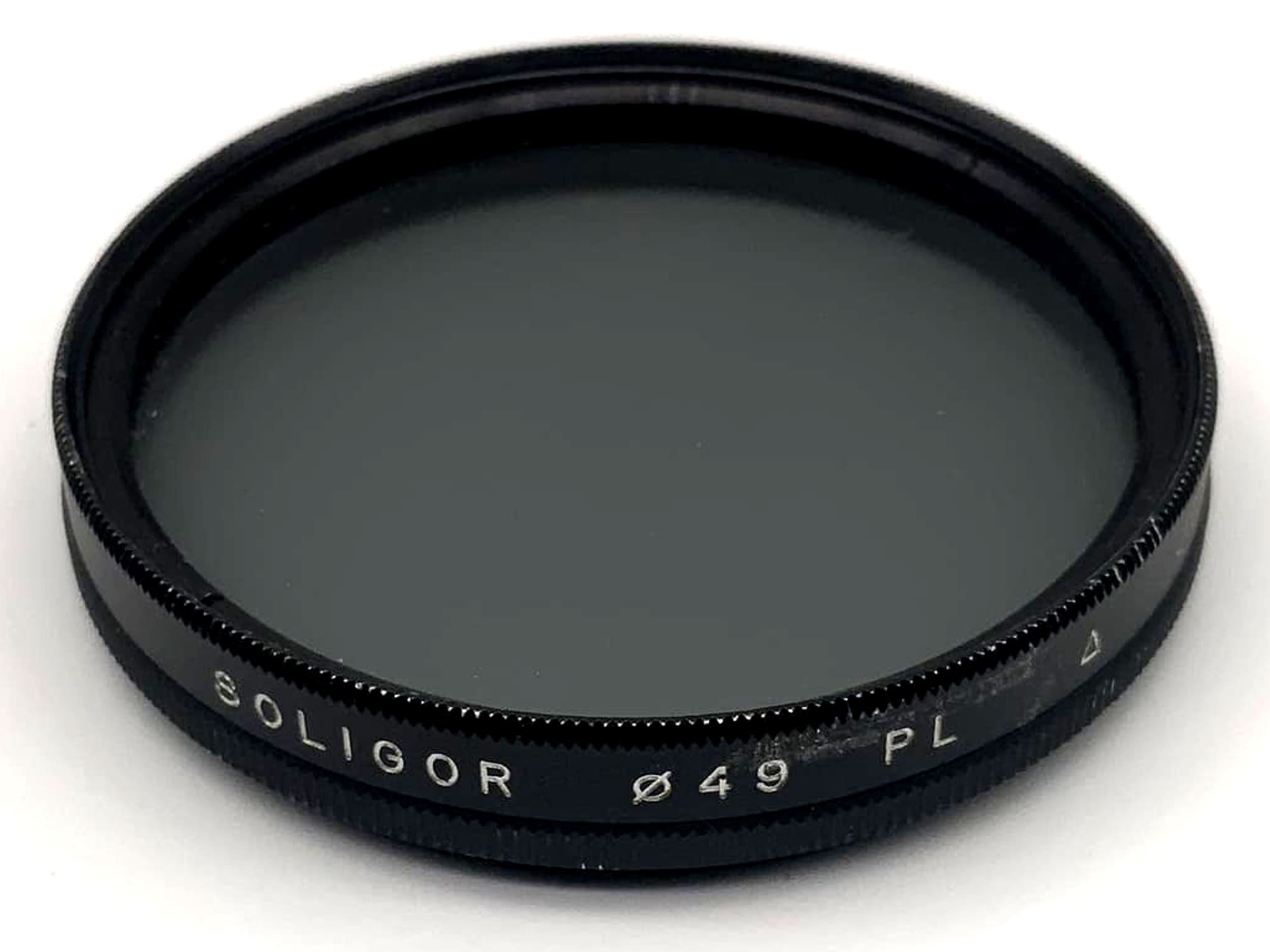 Filtre polarisant Soligor 49 mm, filtre PL, filetage circulaire