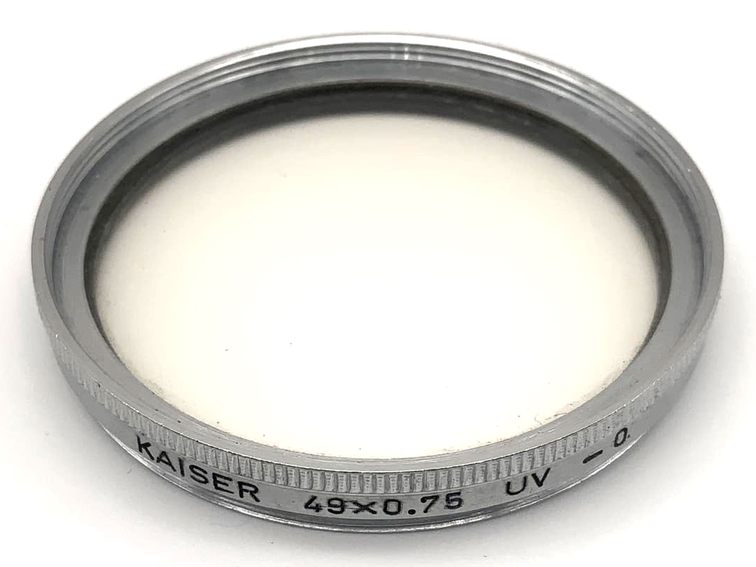 Filtre UV Kaiser 49 mm, filetage circulaire UV-0, 49 x 0,75