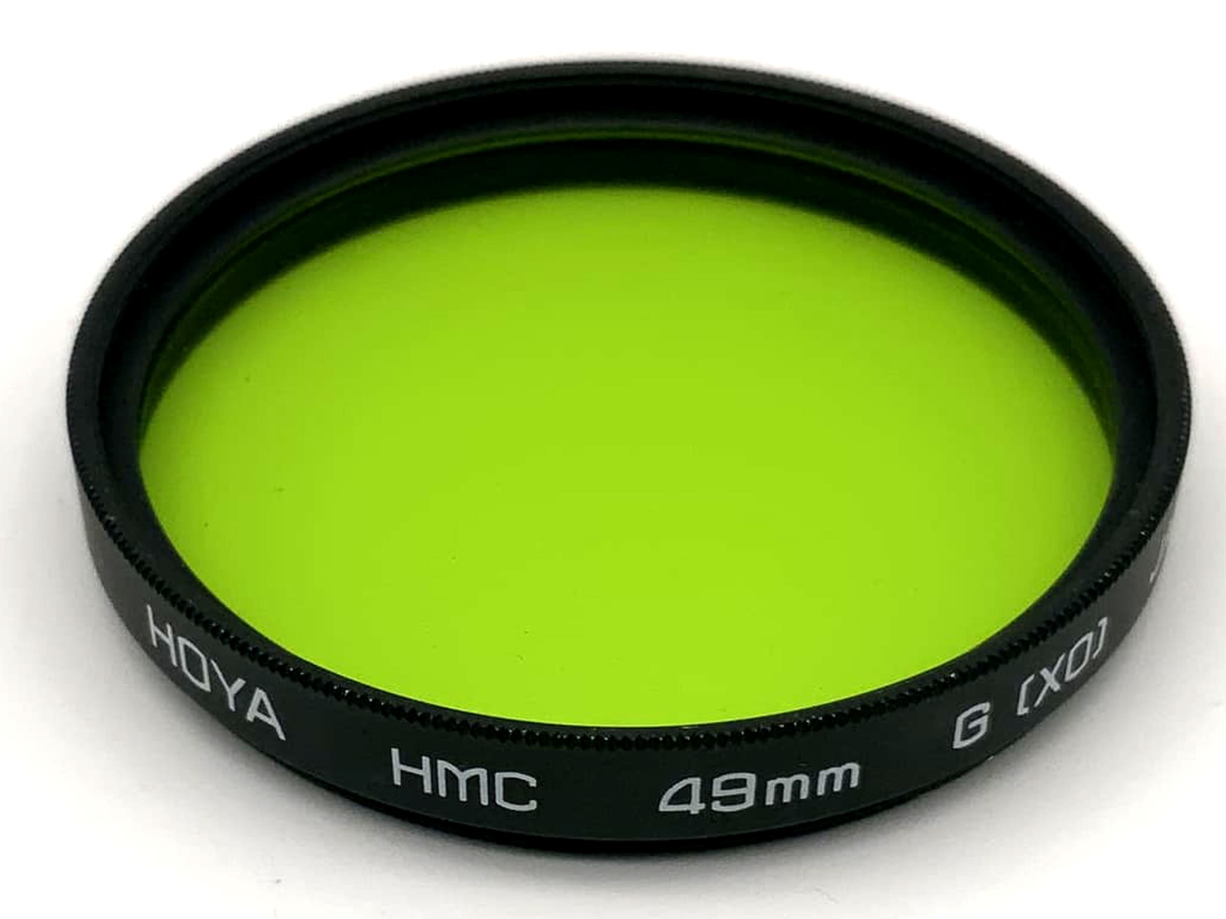 Filtre de couleur Hoya 49 mm, filtre vert G (XO), filetage circulaire