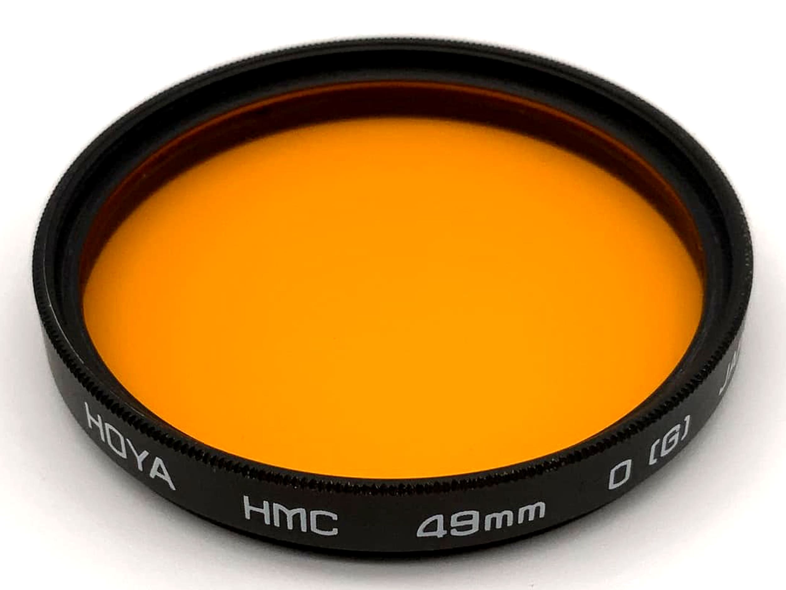Filtre de couleur Hoya 49 mm, filtre orange O (G), filetage circulaire