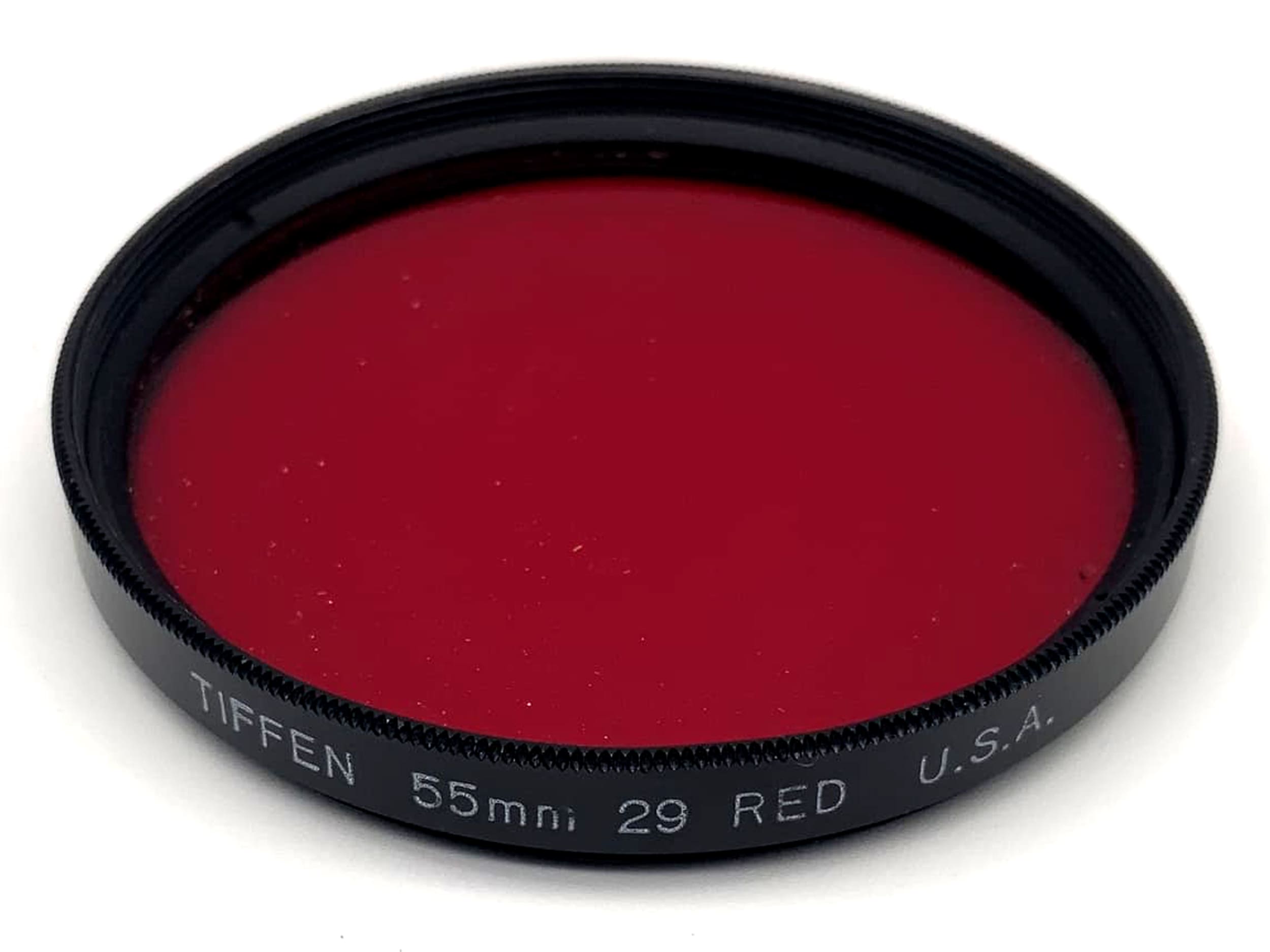 Filtre rouge Tiffen 55 mm (29 rouges USA) - Filetage circulaire
