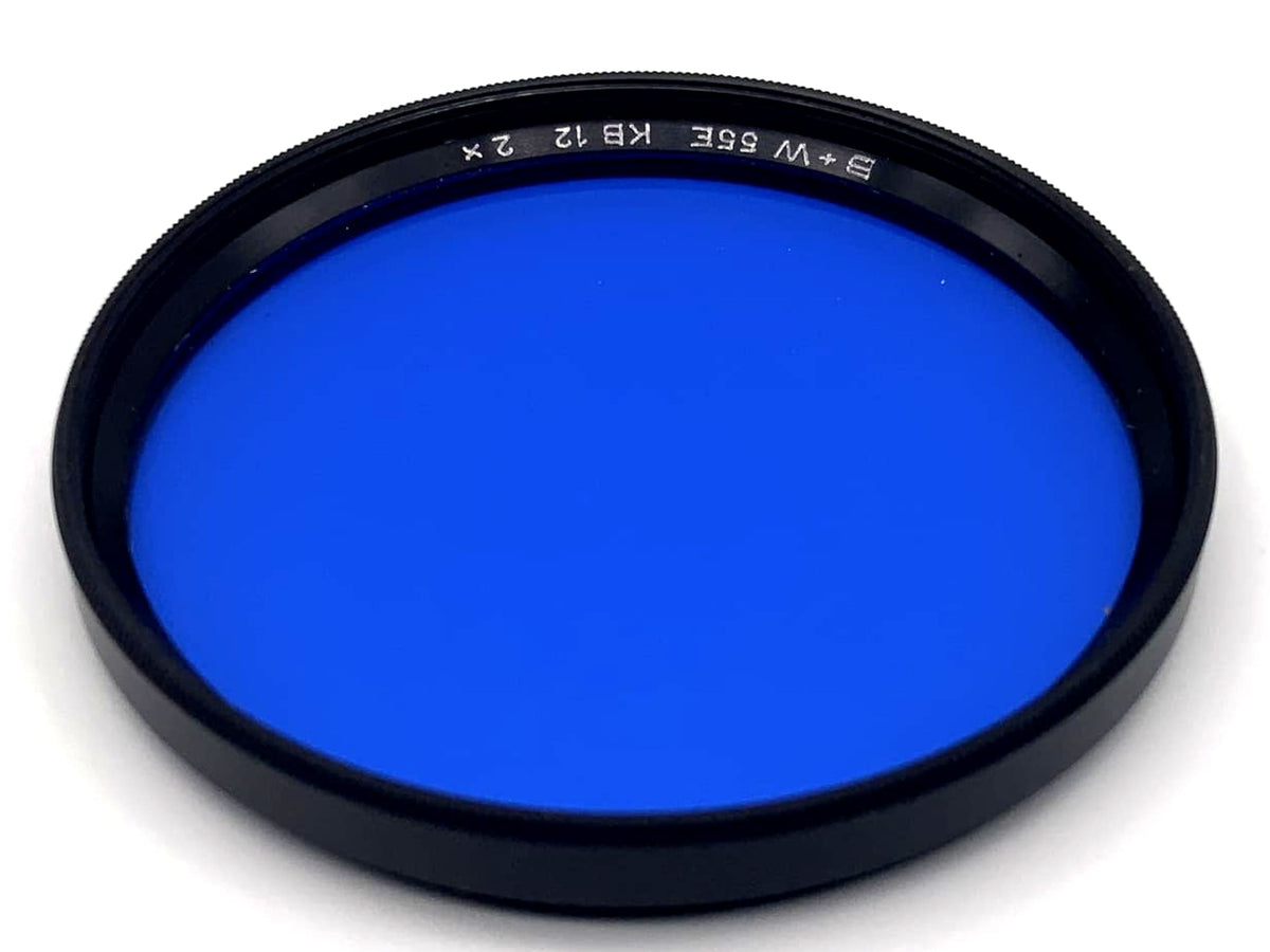 Filtre de couleur bleu B+W 55 mm 55E KB12, filetage circulaire (x2)