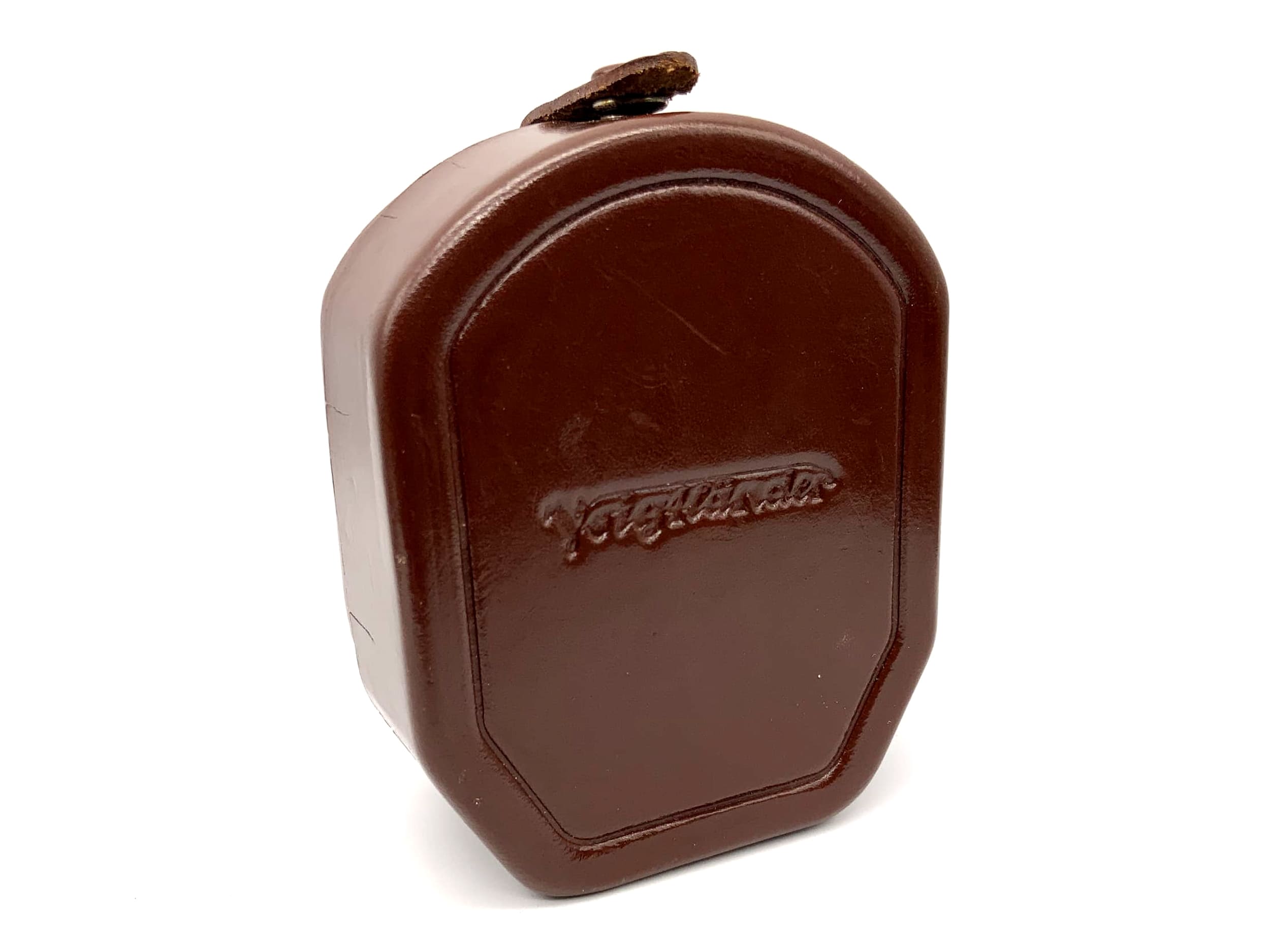 Étui en cuir Voigtländer 90/097 marron pour pare-soleil d'objectif 310/541 et filtre