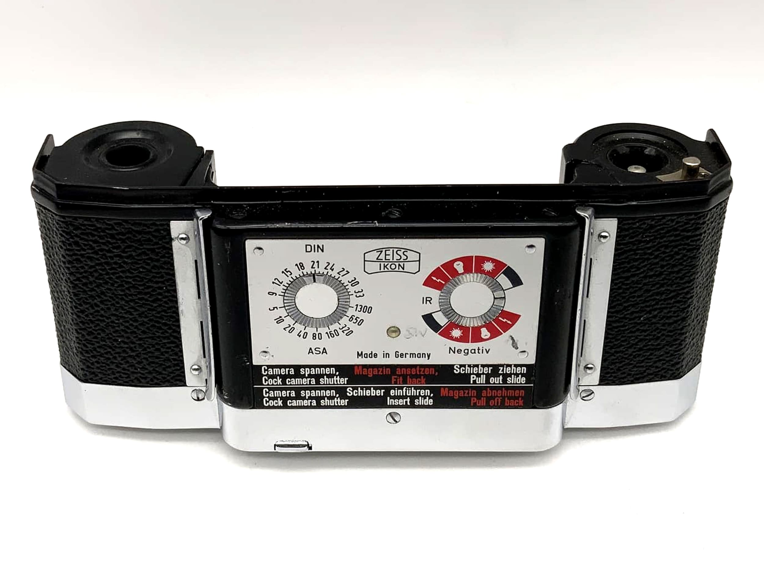 Chargeur interchangeable Zeiss Ikon 200302 avec plaque arrière chromée pour Contaflex