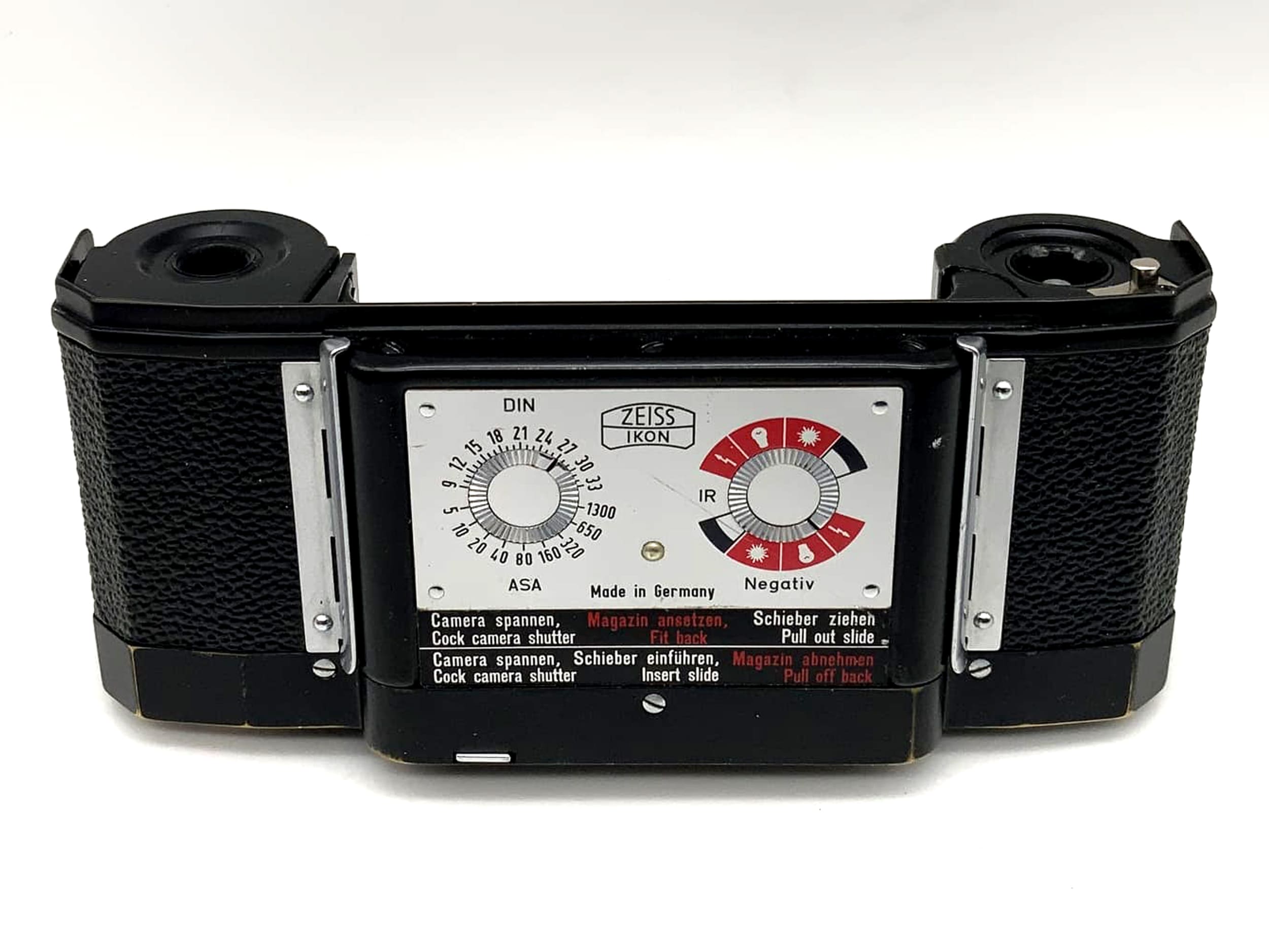 Plaque arrière noire pour chargeur interchangeable Zeiss Ikon 200302 pour Contaflex