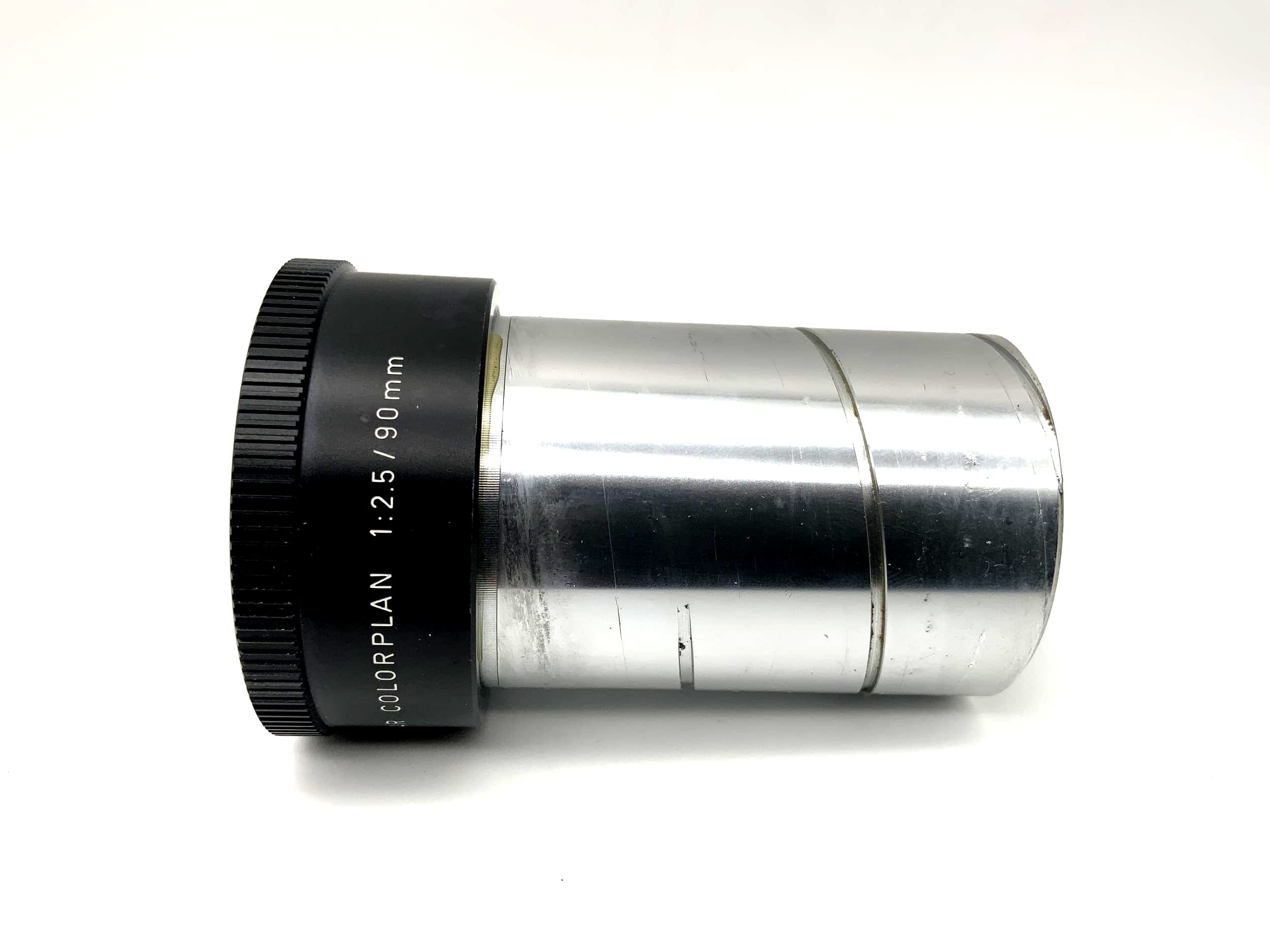 Objectif de projecteur Leitz Wetzlar 90 mm 1:2,5, objectif d'appareil photo Colorplan (engrenage à vis sans fin)