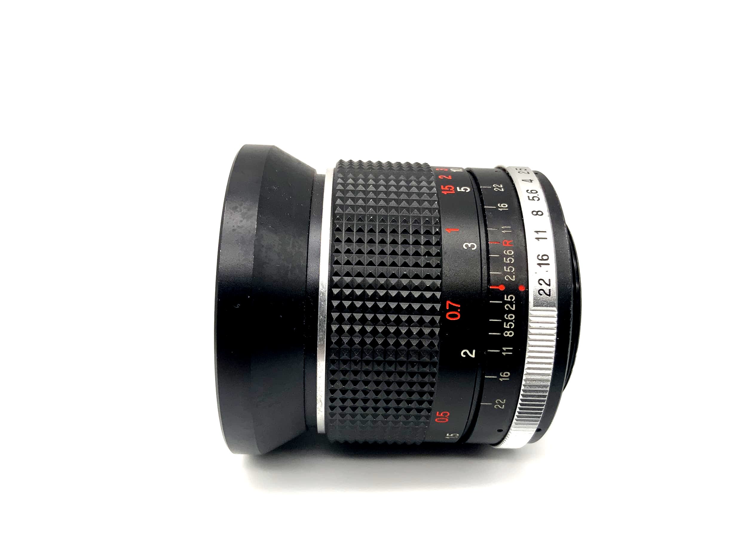Objectif WEP 28 mm 1:2.5 Auto Weiton pour appareil photo (M42)