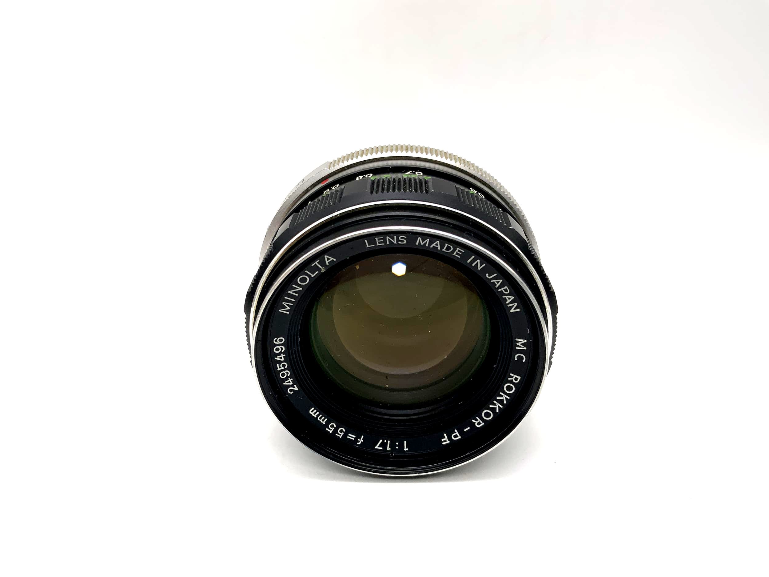Minolta 55mm 1:1.7 Lens MC Rokkor-PF Camera Camera Lens (Minolta MD)