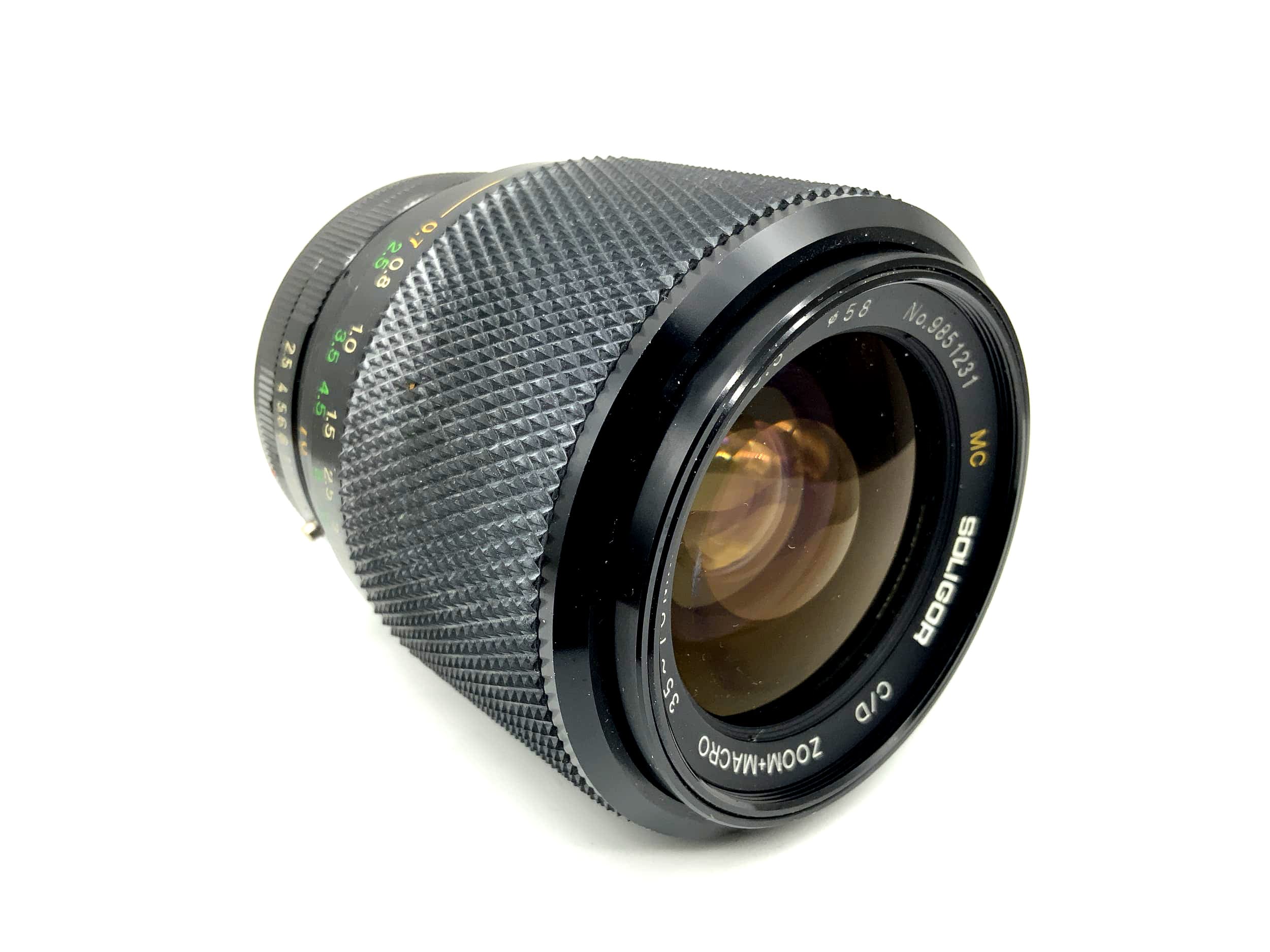 Soligor 35-70mm 1:2.5-3.5 Lens MC C/D Zoom+Macro Camera Lens (Canon FD)