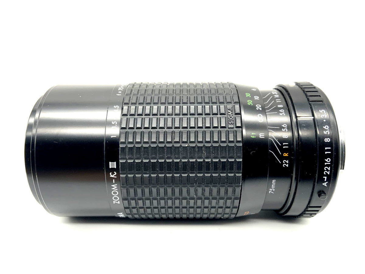 Objectif Sigma 75-210mm 1:3.5-4.5 Macro Zoom-K III multicouche (Pentax K)