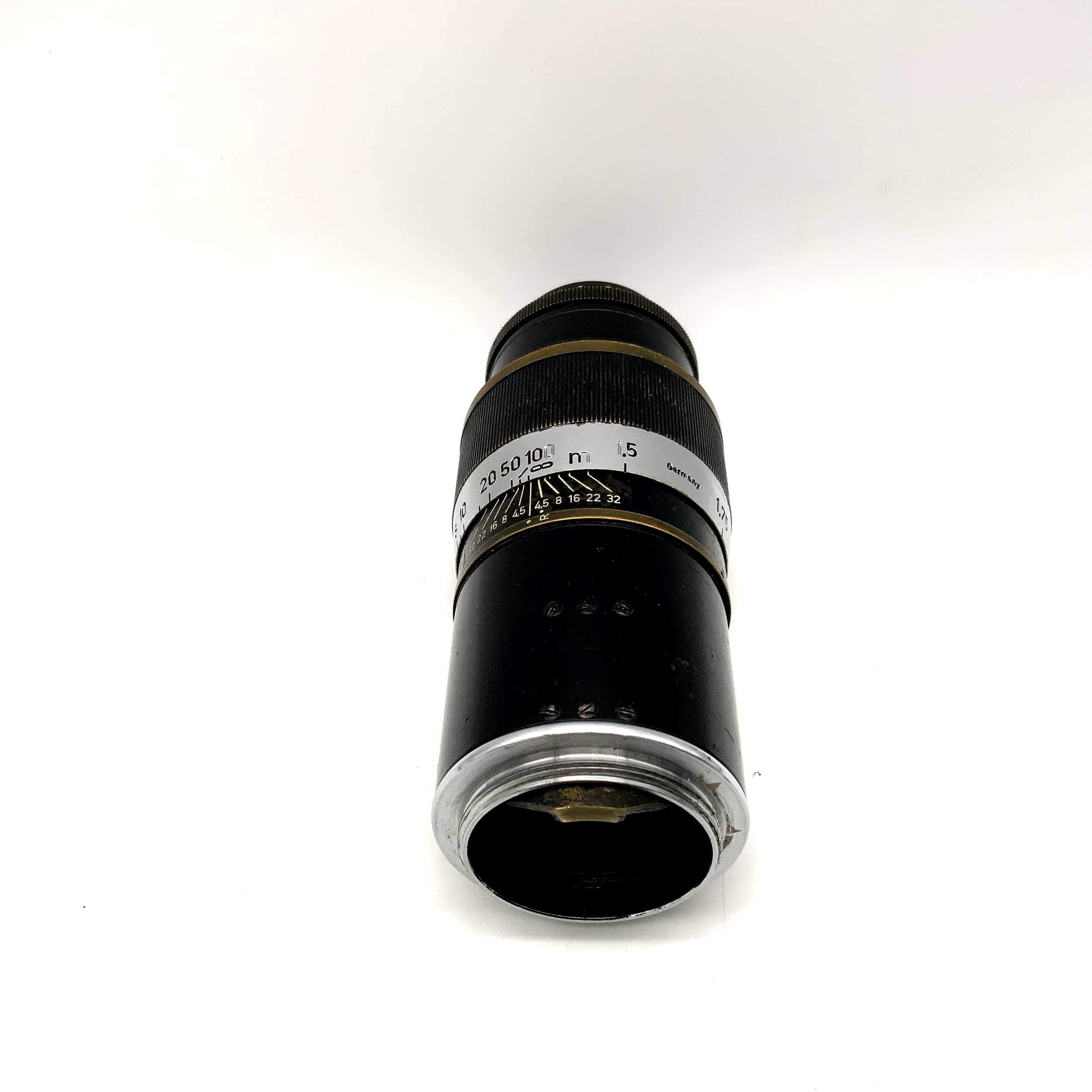 Leitz Wetzlar 13.5cm 1:4.5 lens 135mm Leica Hektor Black paint Lens (M39)
