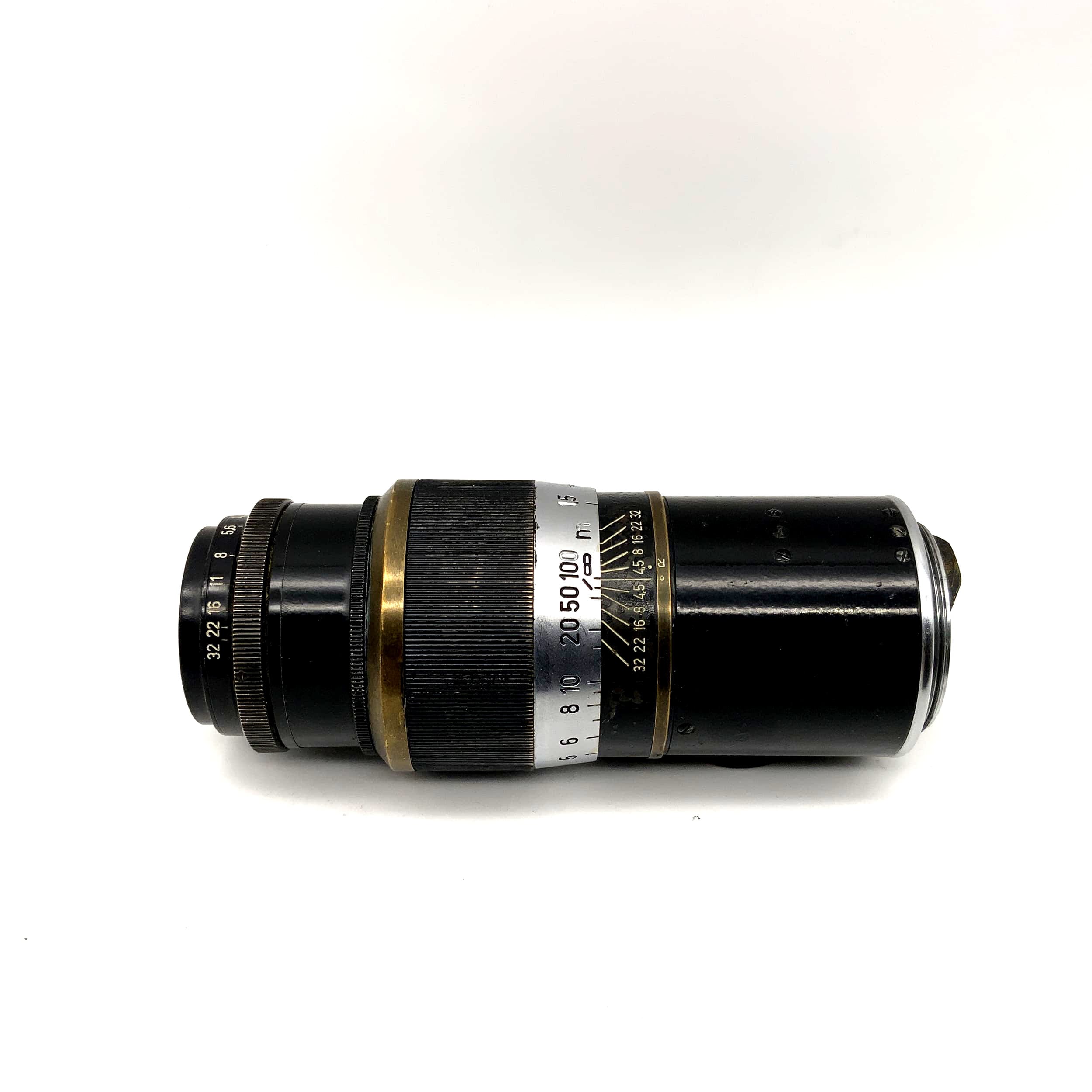 Leitz Wetzlar 13.5cm 1:4.5 lens 135mm Leica Hektor Black paint Lens (M39)