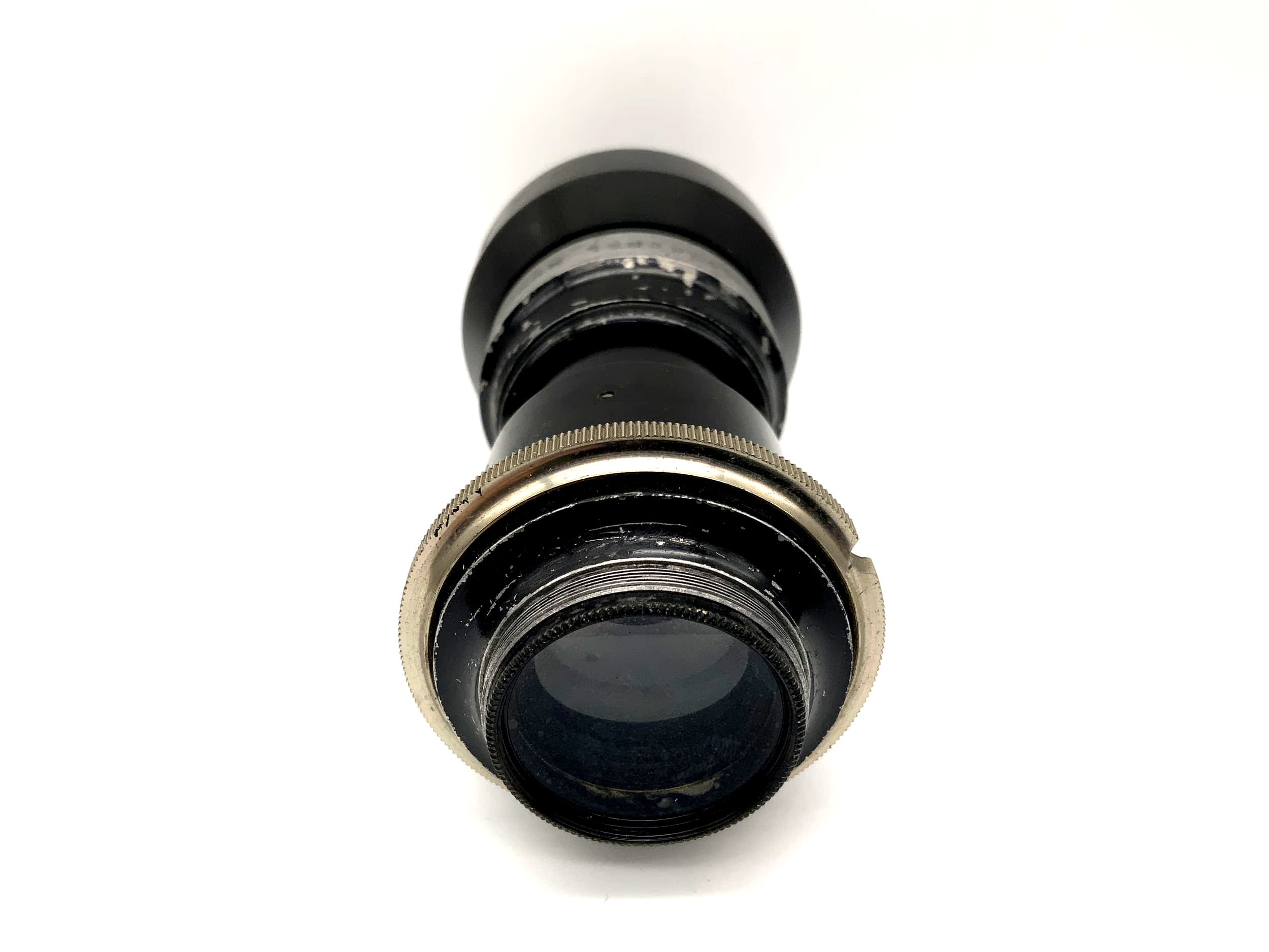 Objectif téléobjectif Rietzschel Munich Telinear No.0 (pour appareil photo à plaque 31 mm ?)