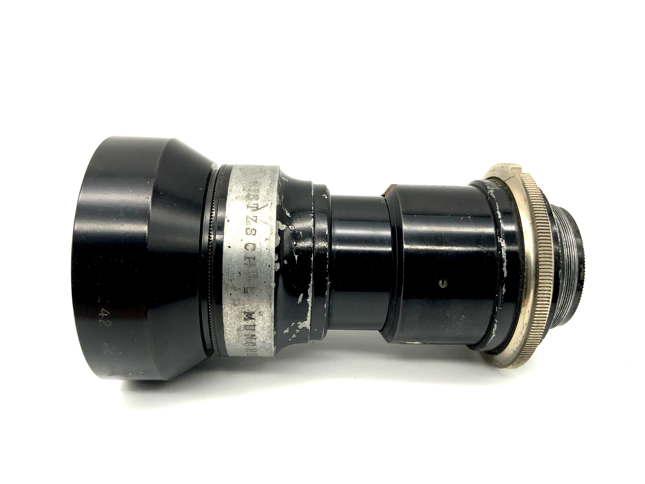 Objectif téléobjectif Rietzschel Munich Telinear No.0 (pour appareil photo à plaque 31 mm ?)