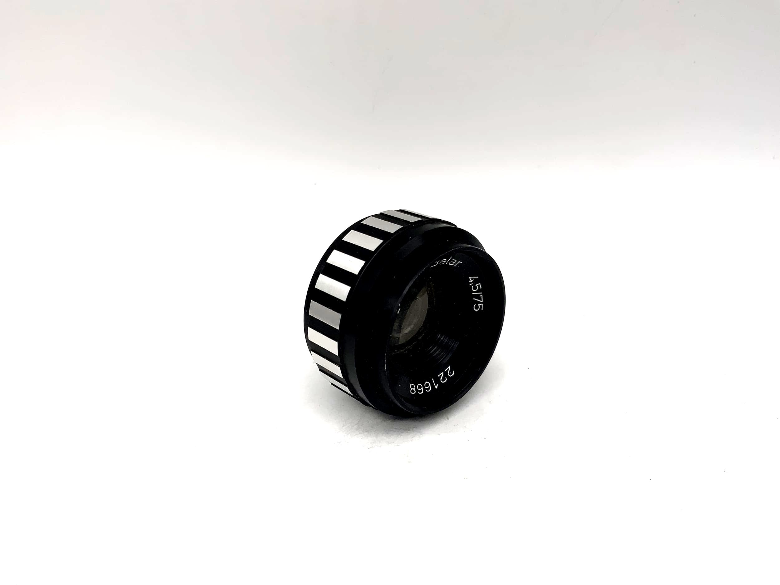 Meopta 75mm 1:4.5 Enlarger Lens Belar Enlarger Zebra (23.5mm thread)