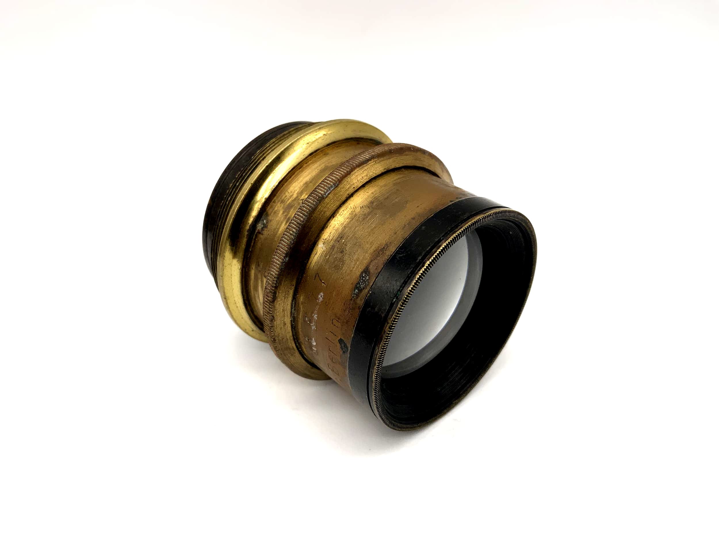 Photo Jansen 20cm 1:7.7 Lens 200mm Mars Anastigmat Brass Lens (44mm thread)