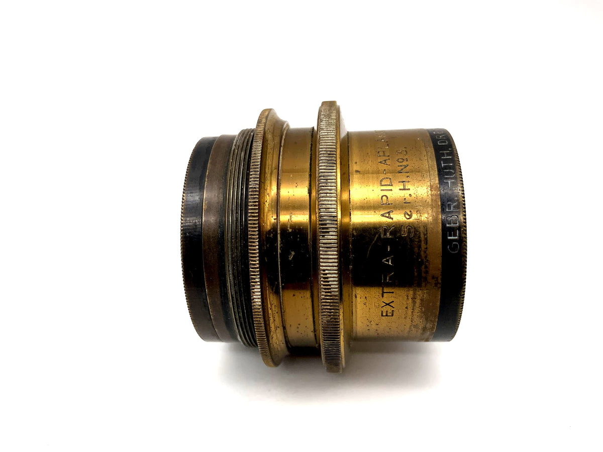 Huth Dresden 1:8 Lens Extra Rapid Aplasmat No.3 Brass Lens (44mm thread)