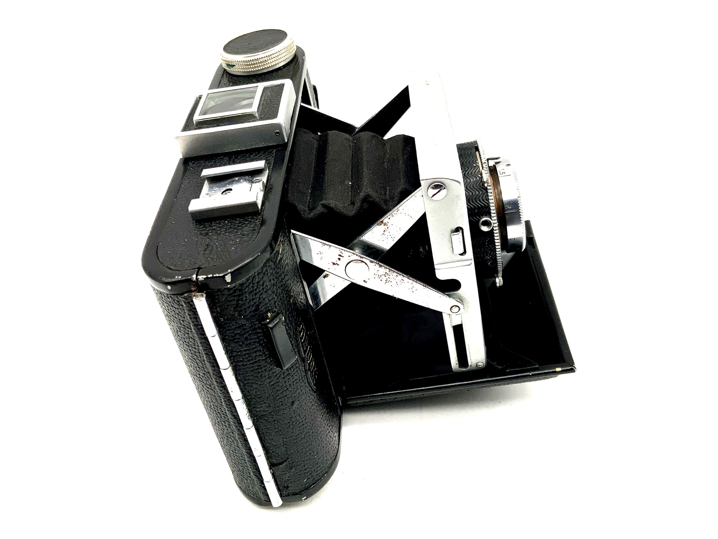 Meopta Milona folding camera with Mirar 1:4.5 f=80mm Compur-Rapid 6x6