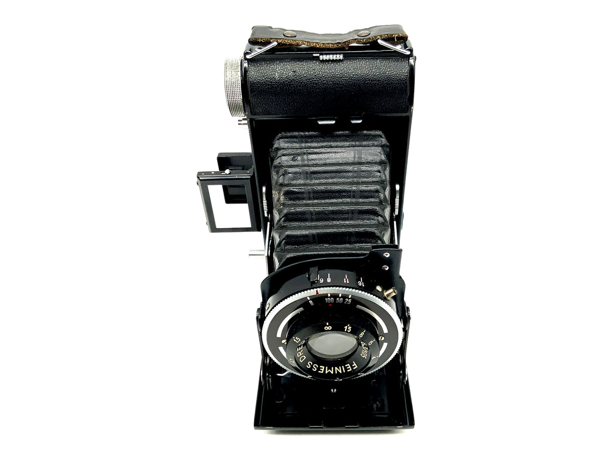 VEB Belfoca I folding camera with Binor 6.3/105 Binor