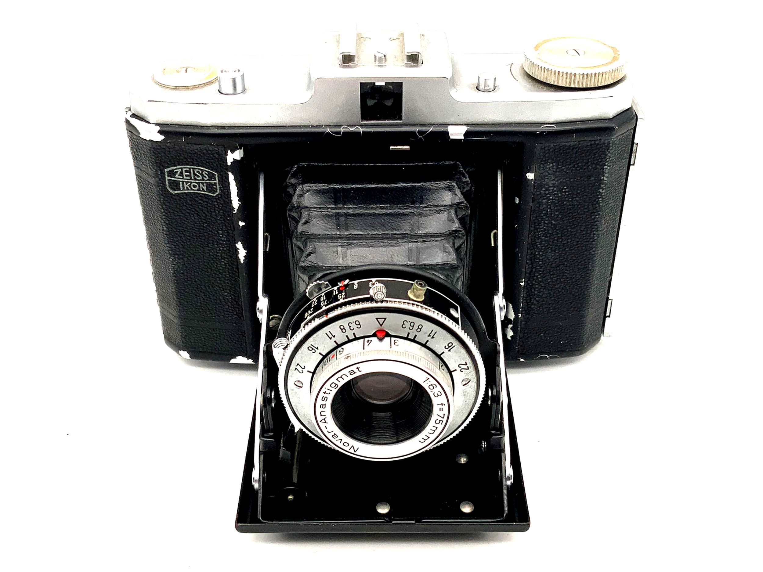 Appareil photo pliable Zeiss Ikon Nettar 517/16 avec Novar Anastigmat 1:6,3 f=75mm Vario