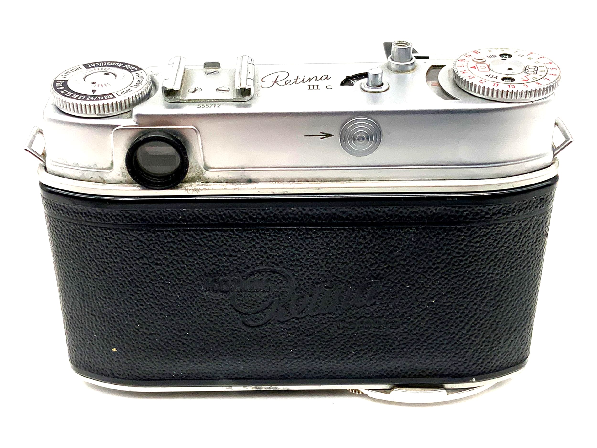 Appareil photo pliant Kodak Retina IIIc avec objectif rouge au xénon C f=2.0/50mm Compur !Beli défectueux !