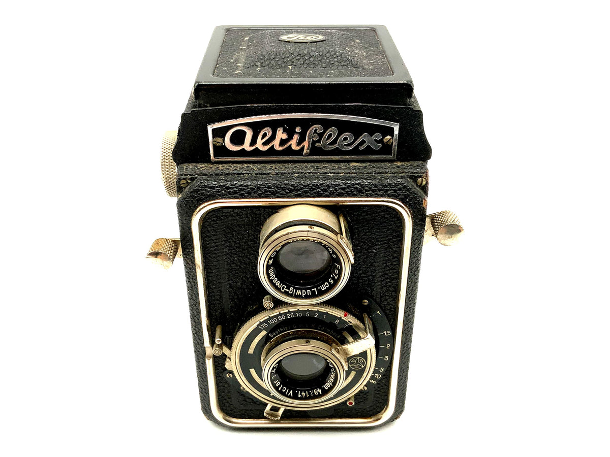 Appareil photo Eho-Altissa Altiflex TLR avec objectif double Victar 1:4.5 F=7.5cm Prontor II