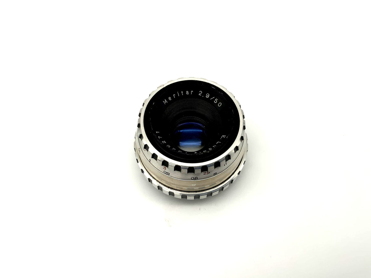 E. Ludwig 50mm 1:2.9 lens Meritar Camera Lens (Exa)