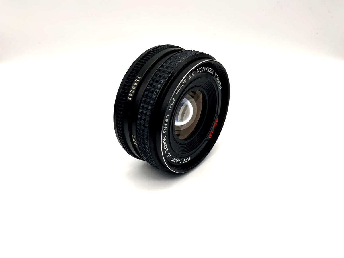 Konica Objectif 40 mm 1:1,8 Hexanon AR Pancake pour appareil photo (Konica AR)