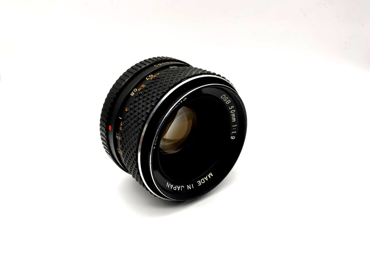 Objectif Yashica 50 mm 1:1.9 DSB pour appareil photo (Yashica/Contax)