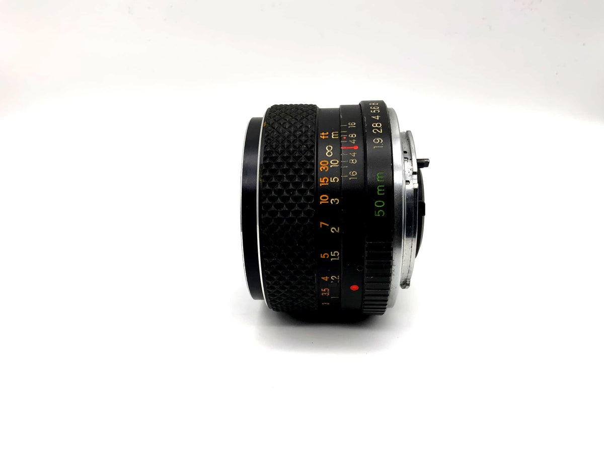 Objectif Yashica 50 mm 1:1.9 DSB pour appareil photo (Yashica/Contax)