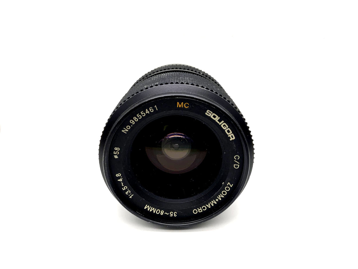 Objectif Soligor 35-80mm 1:3.5-4.8 C/D Zoom+Macro MC pour appareil photo (Konica AR)