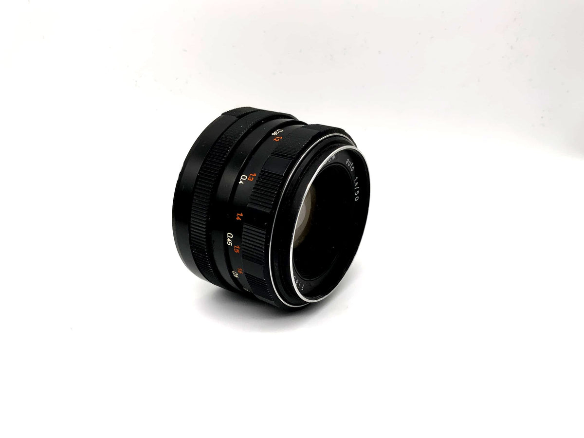 Objectif Pentacon Auto 50 mm 1:1,8 alias Objectif Meyer Optik Görlitz Oreston (M42)