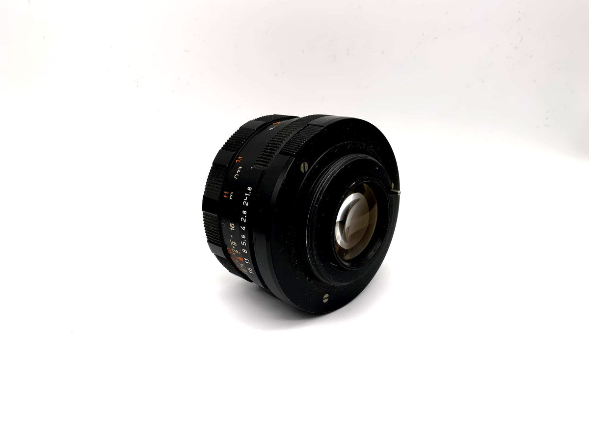 Objectif Pentacon Auto 50 mm 1:1,8 alias Objectif Meyer Optik Görlitz Oreston (M42)
