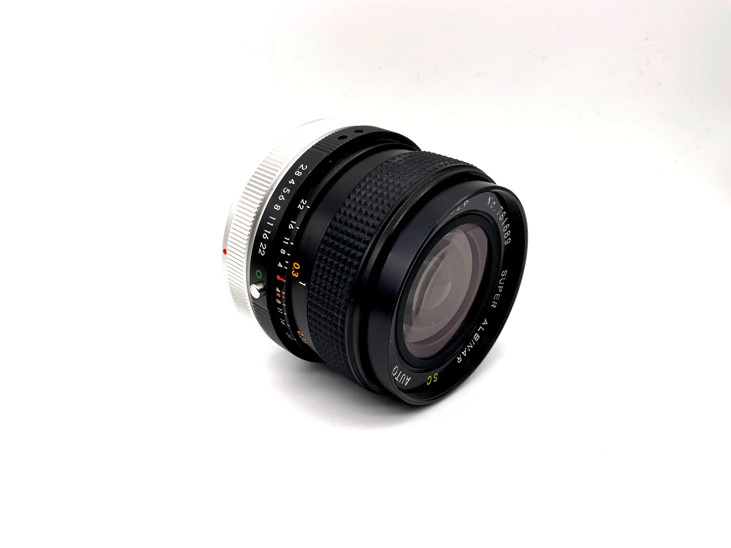 Objectif Albinar 28 mm 1:2.8 Super SC Auto pour appareil photo (Canon FD)
