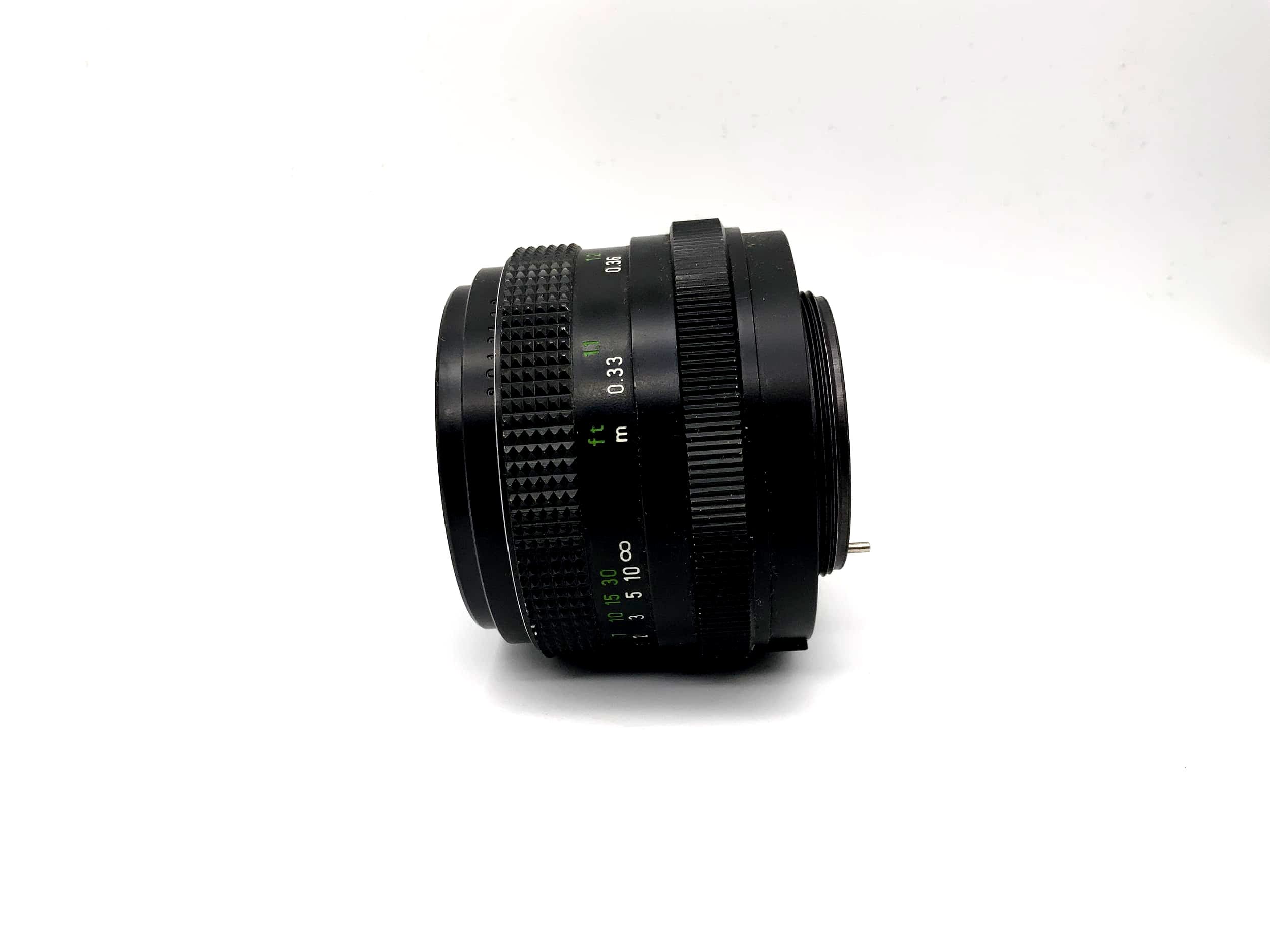 Objectif Pentacon 50 mm 1:1.8 à traitement multicouche électrique (M42)