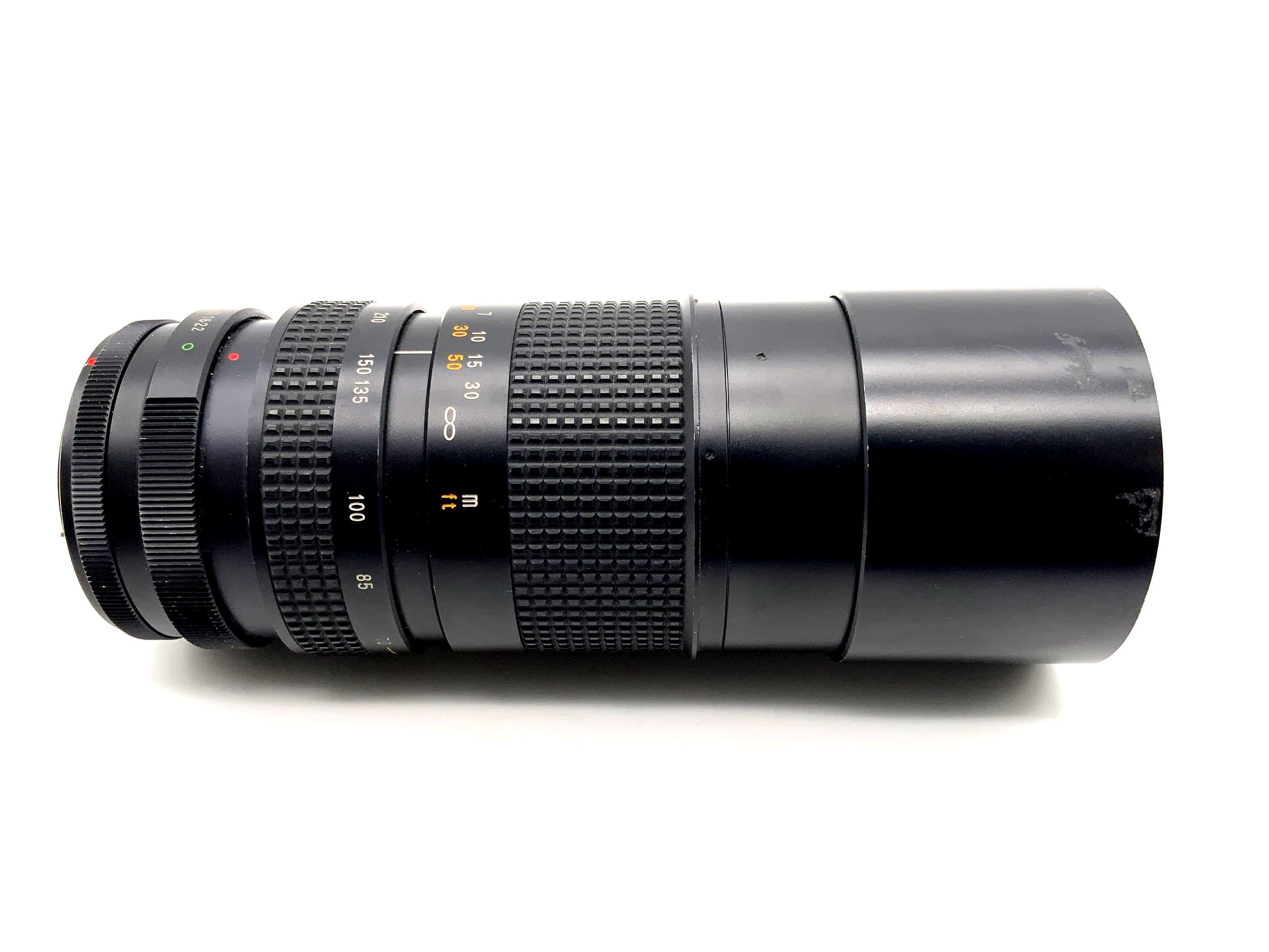 Objectif Tokina 70-210 mm 1:3.5 RMC pour appareil photo (Canon FD)