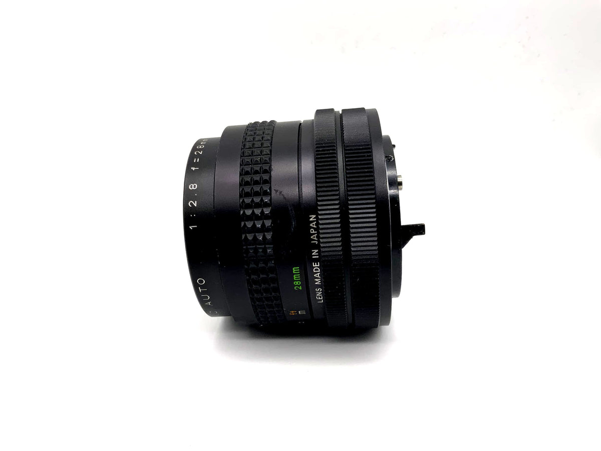 Objectif Travenar 28 mm 1:2.8 MC Auto pour appareil photo (Canon FD)