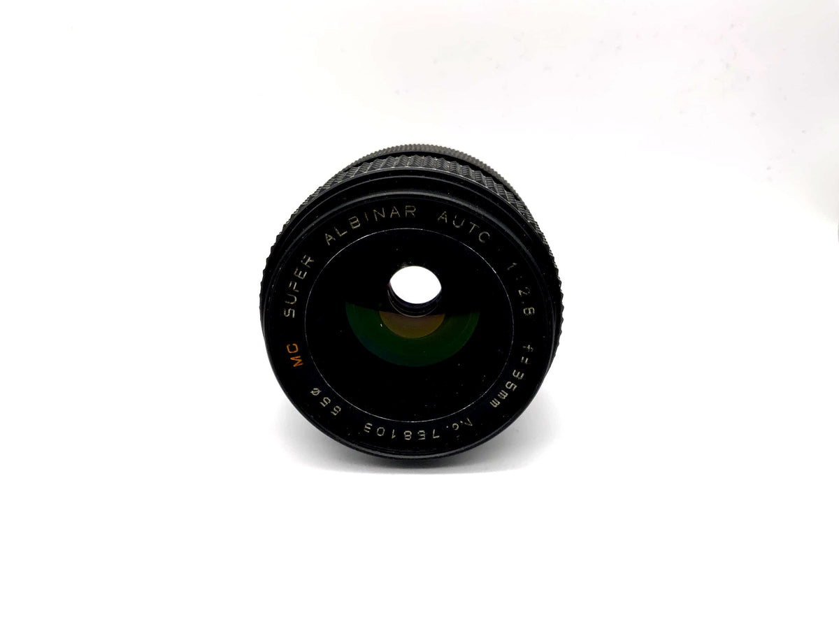 Objectif Albinar 35 mm 1:2.8 MC Super Auto pour appareil photo (M42)