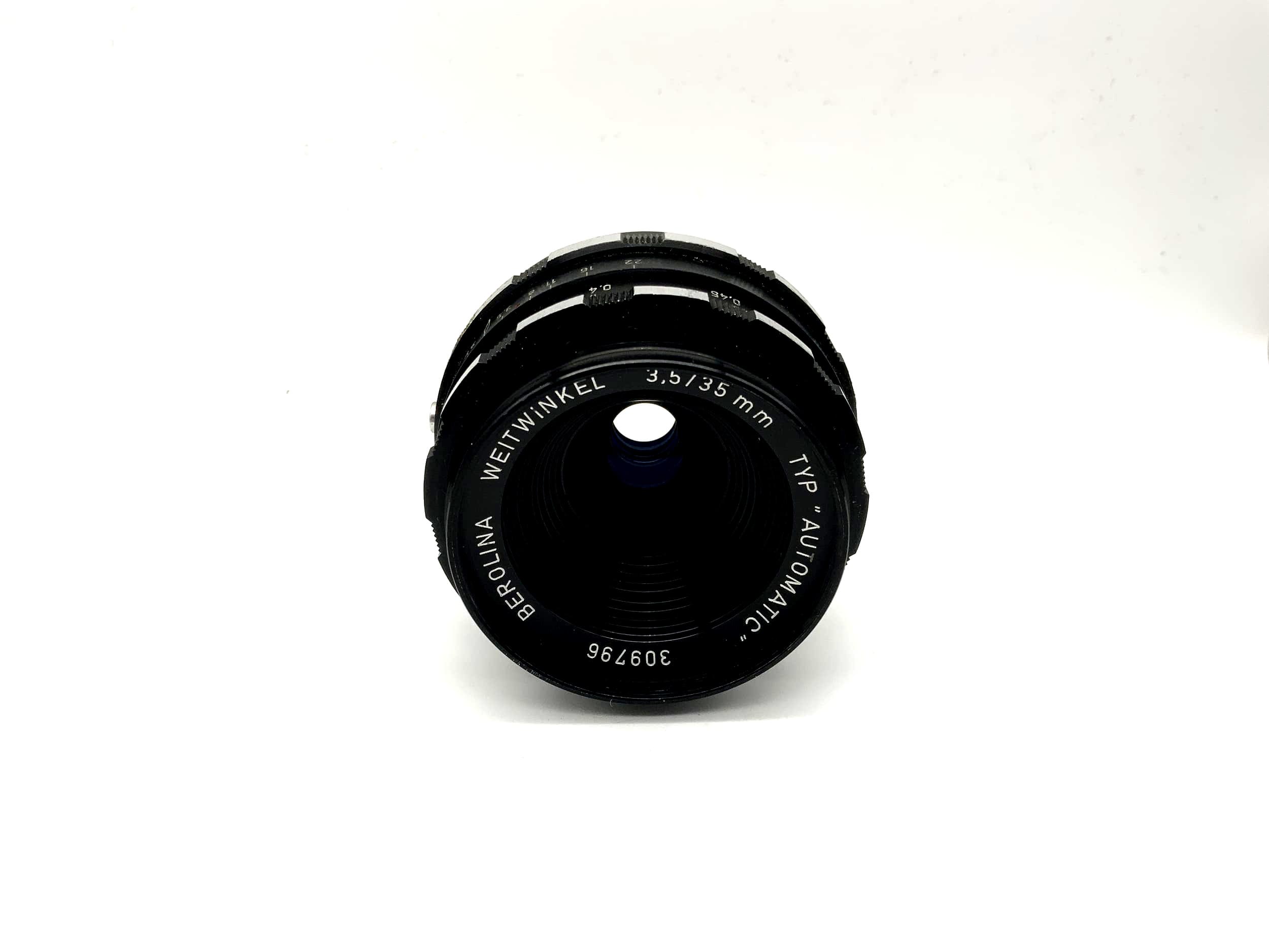 Objectif d'appareil photo automatique grand angle Berolina 35 mm 1:3,5 (M42)