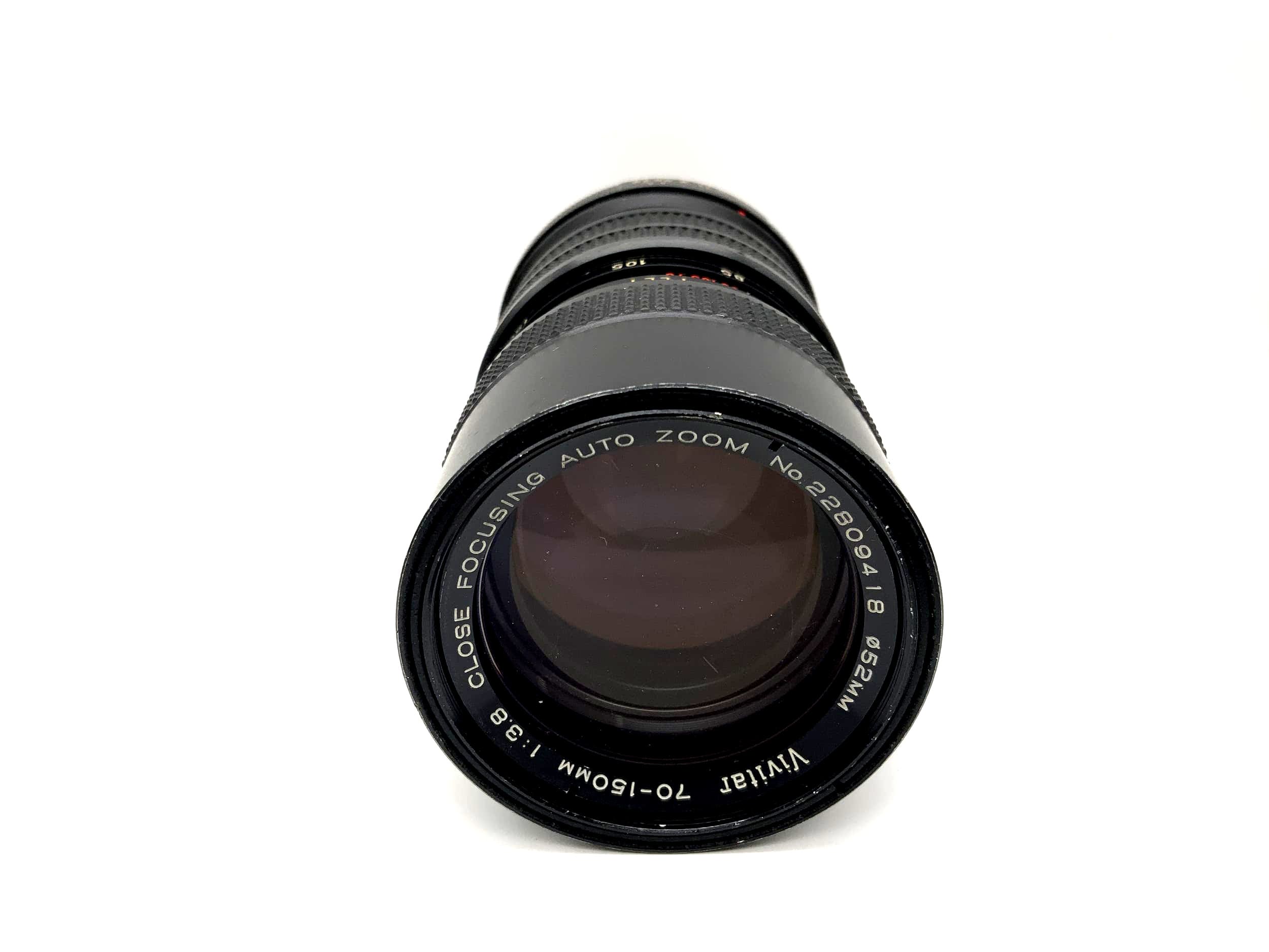 Objectif Vivitar 70-150 mm 1:3.8 à mise au point rapprochée et zoom automatique (Pentax K)
