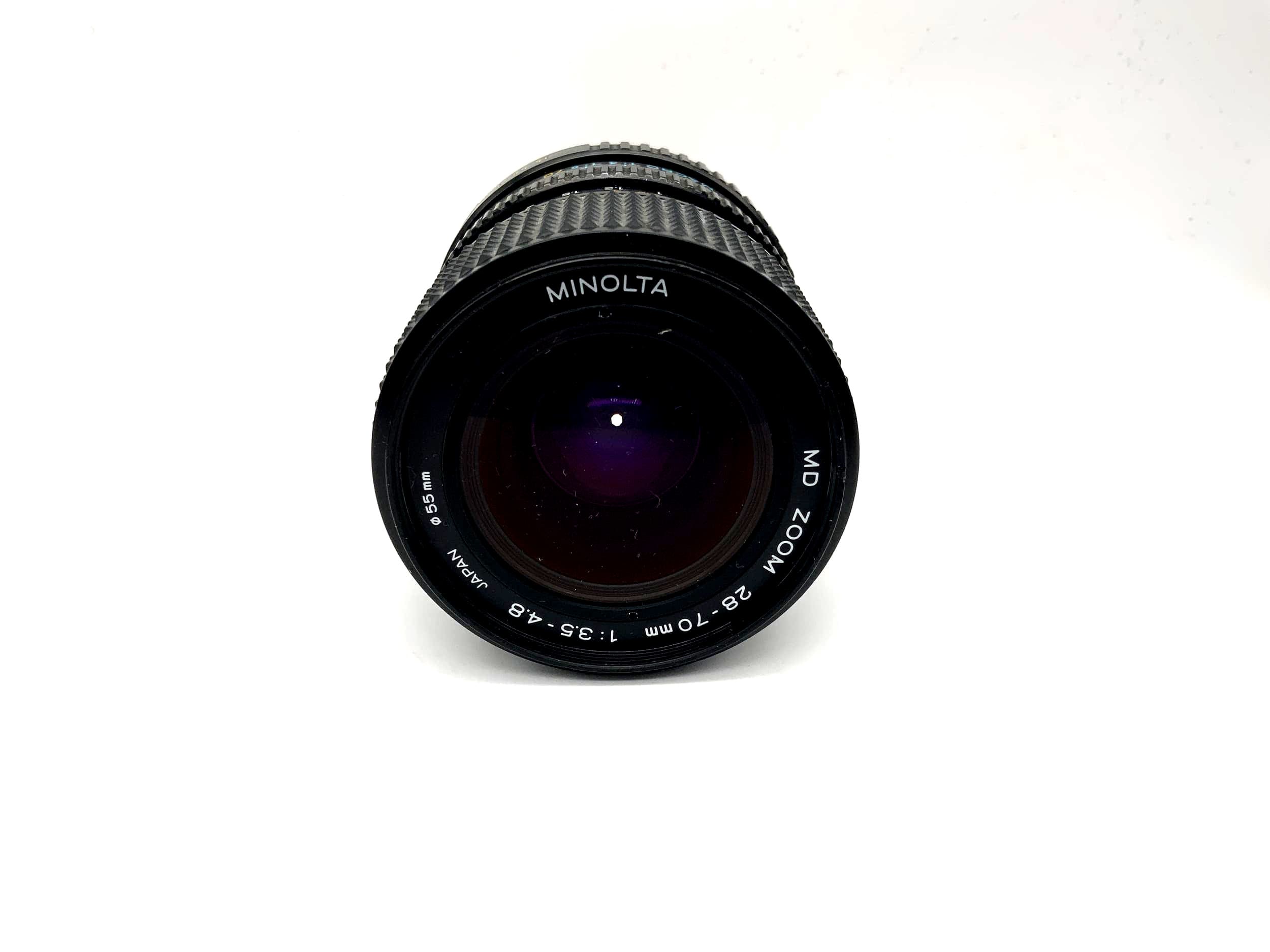 Objectif zoom Minolta 28-70 mm 1:3,5-4,8 pour appareil photo (Minolta MD)