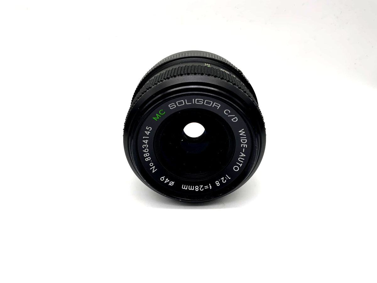 Objectif Soligor 28 mm 1:2.8 MC C/D Grand angle automatique pour appareil photo (Minolta MD)