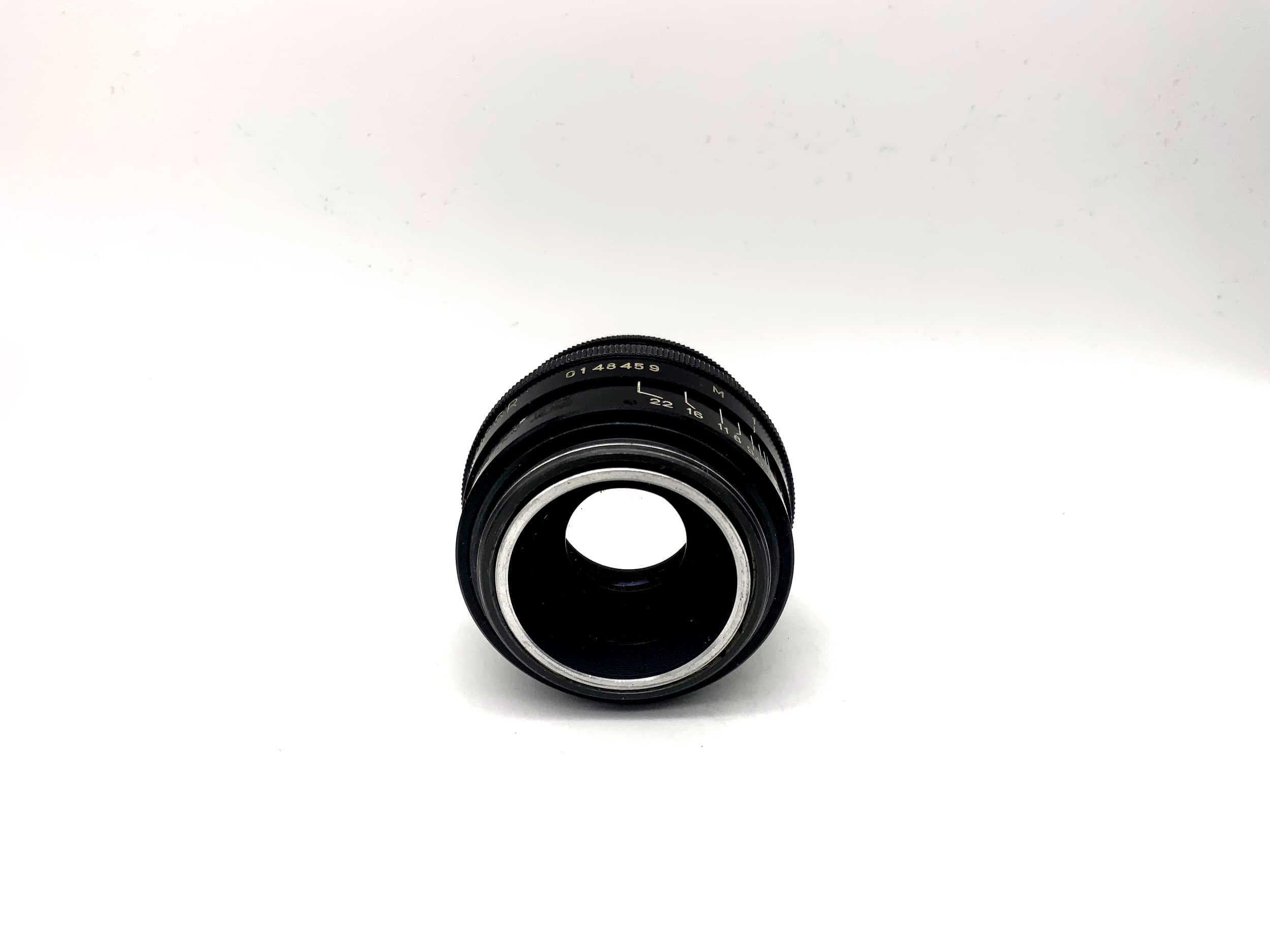 Objectif KMZ 50 mm 1:2 L39 compatible avec l'appareil photo Leica Jupiter-8 (M39)