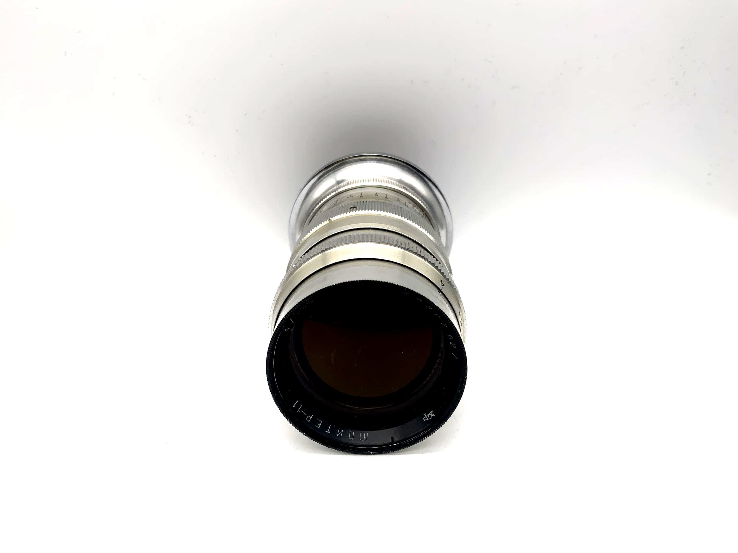 Objectif KMZ 135 mm 1:4 pour appareil photo Jupiter-11 (Contax RF)