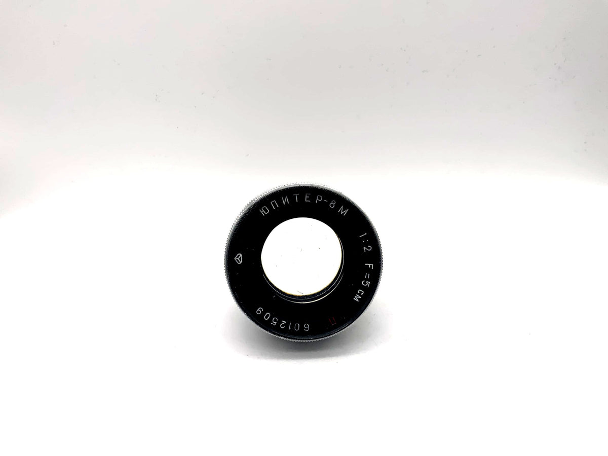 Objectif KMZ 50mm 1:2 Jupiter-8M 5cm rouge P pour appareil photo (Contax RF)