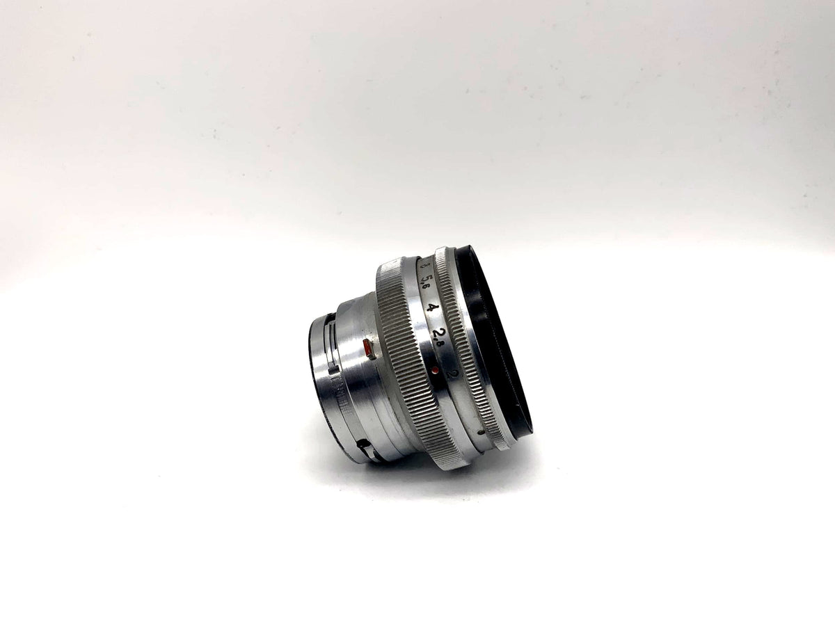 Objectif KMZ 53 mm 1:2 pour appareil photo Jupiter 8M (Contax RF)