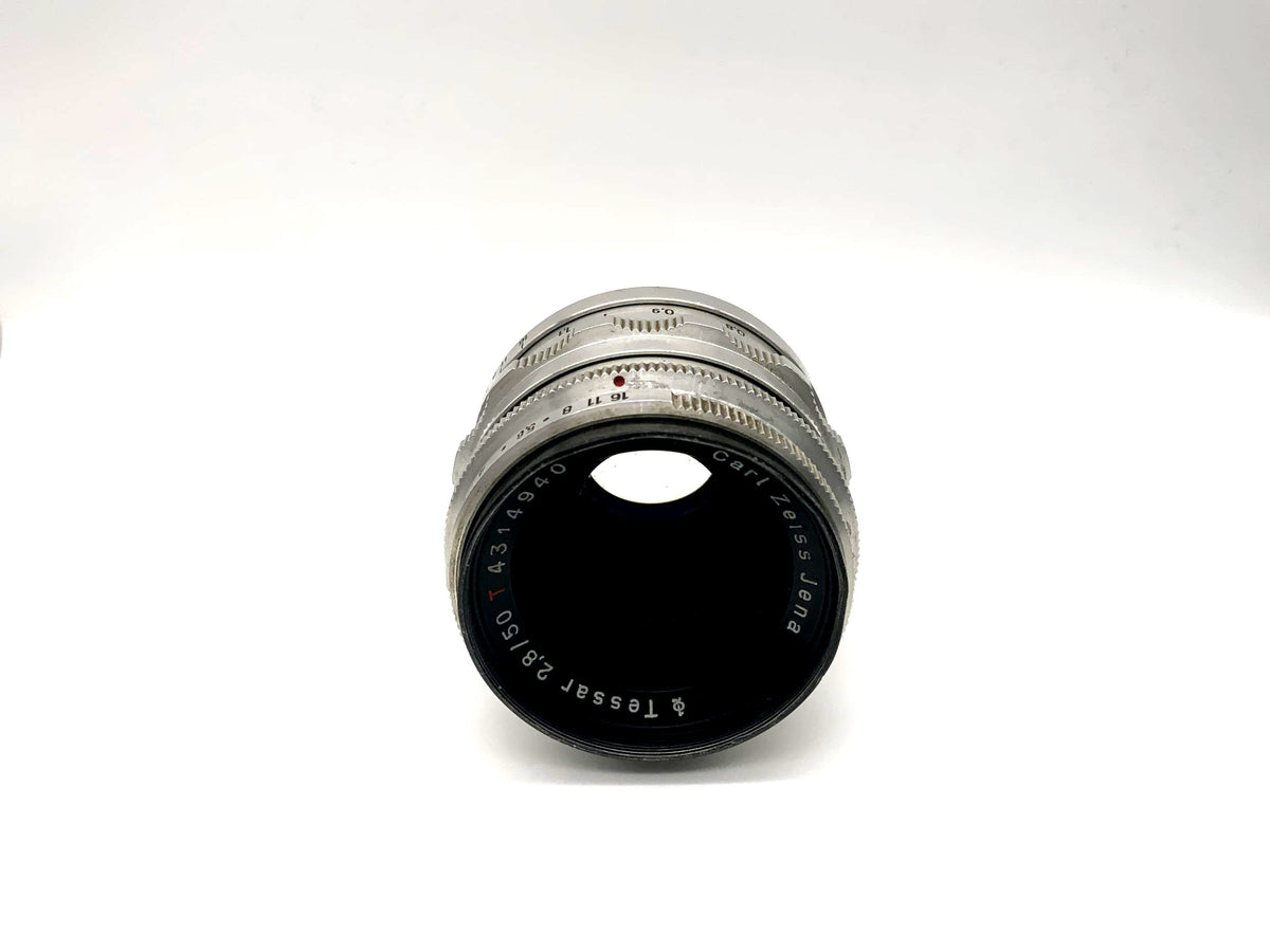 Objectif Carl Zeiss 50 mm 1:2.8 Tessar rouge T Q1 compact 14 lamelles (M42)